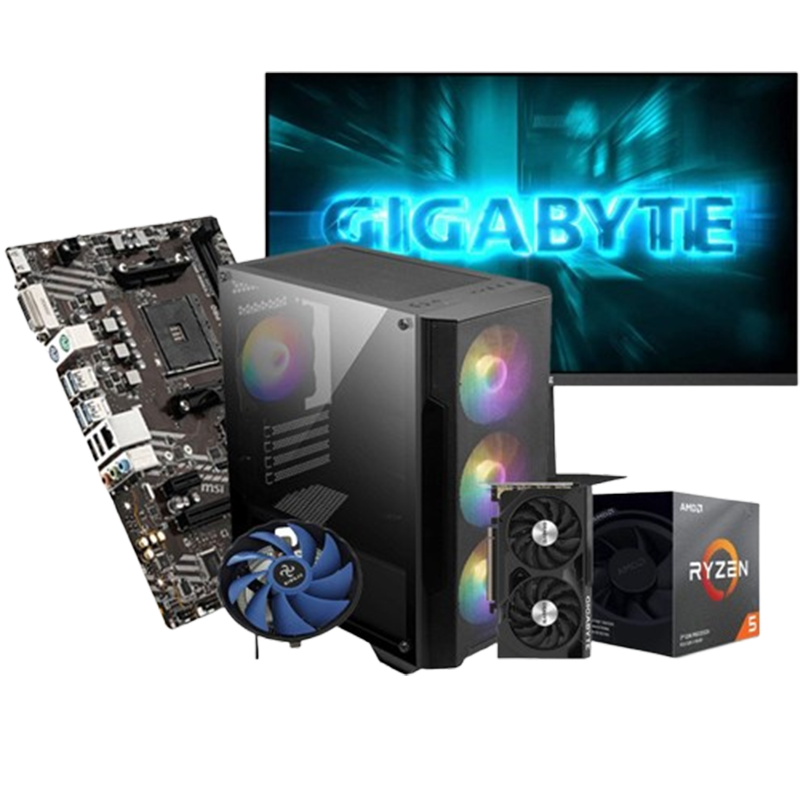Pc Gamer Apex R507 Ryzen 5 3500X 24" 16Go 512Go SSD RTX 4060 8Go En Tunisie