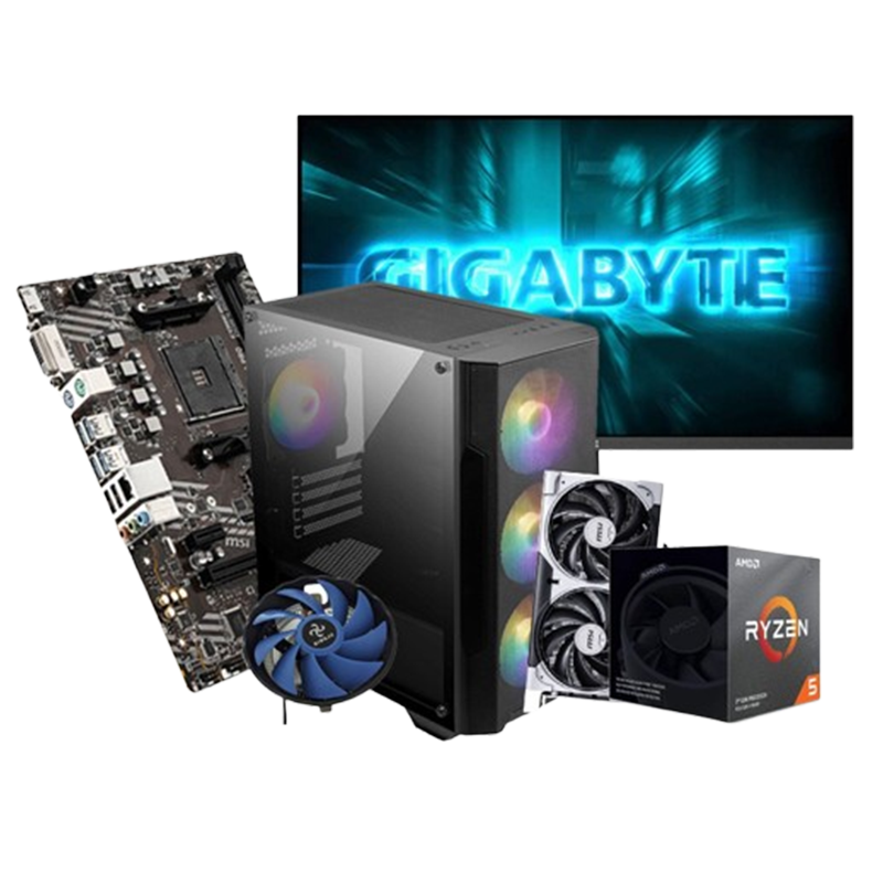 Pc Gamer Apex R509 Ryzen 5 3500X  24" 16Go 512Go SSD RTX 5060 8Go En Tunisie