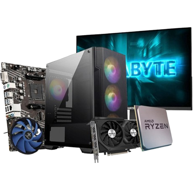 Pc Gamer Apex R513 24" Ryzen 5 5500 16Go 512Go SSD RTX 4060 8Go en Tunisie