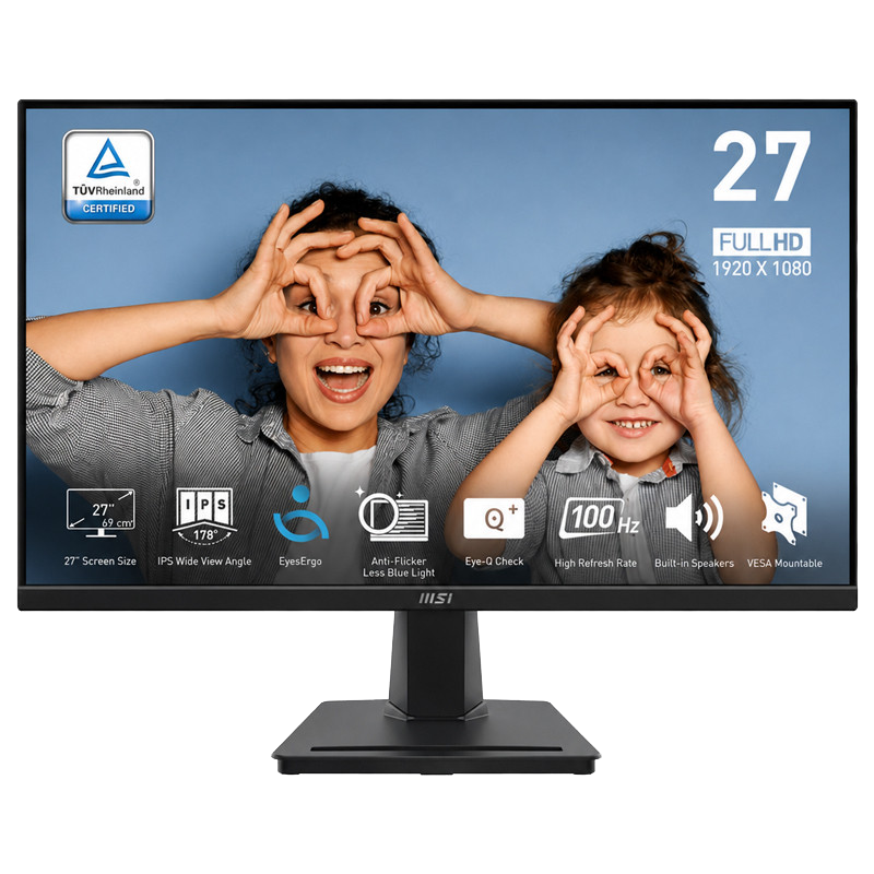 Ecran MSI PRO MP275 27" Full HD IPS 100Hz Noir En Tunisie