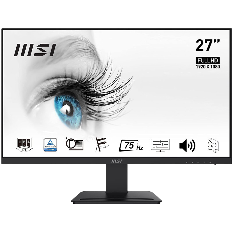 Écran MSI Pro MP273 27" FHD 75Hz Noir en Tunisie
