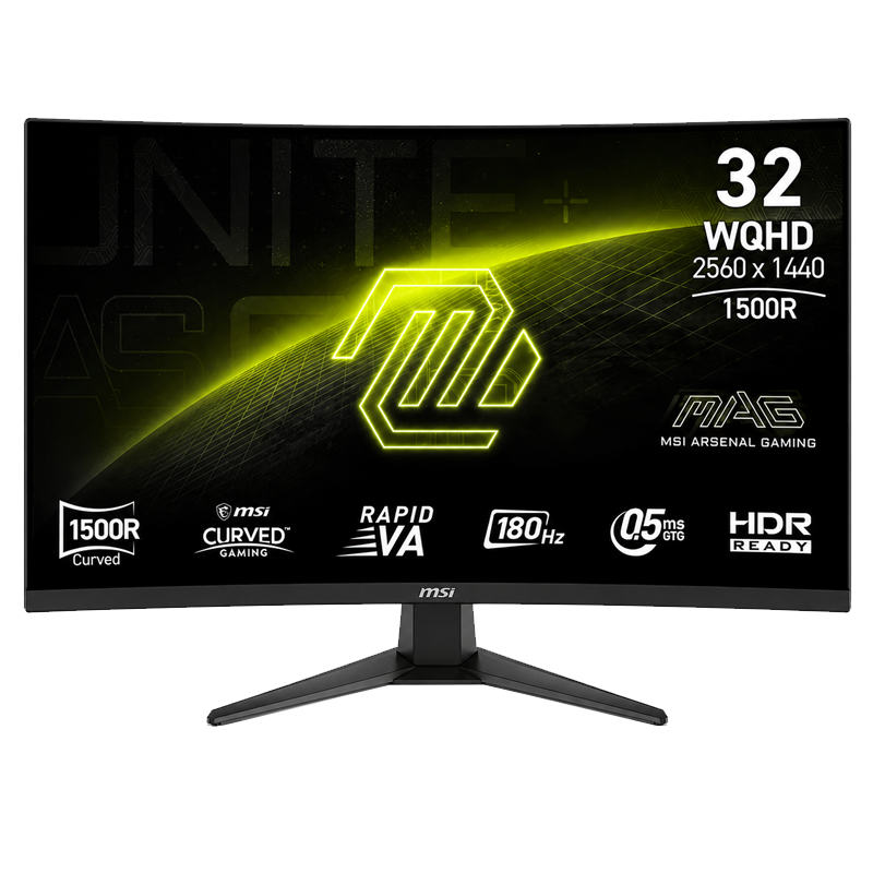 Ecran Gamer MSI MAG 321CQF 31.5" WQHD 2K 180Hz Fast VA Noir en Tunisie