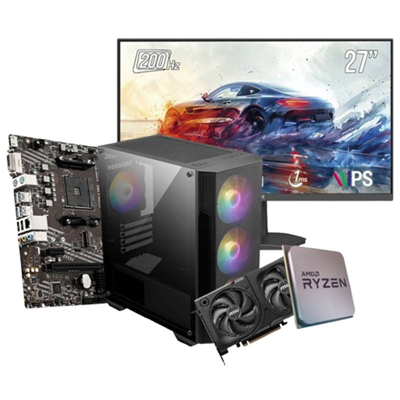 Pc Gamer Apex R516 27" Ryzen 5 5500 16Go 512Go SSD RTX 5060 Ti 16Go En Tunisie
