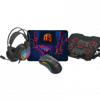 Pack Gamer 4En1 Micro Casque Gaming  + Refroidisseur + Souris Gamer Filaire Xtrike ME  + Tapis Souris Gamer MousePad en Tunisie