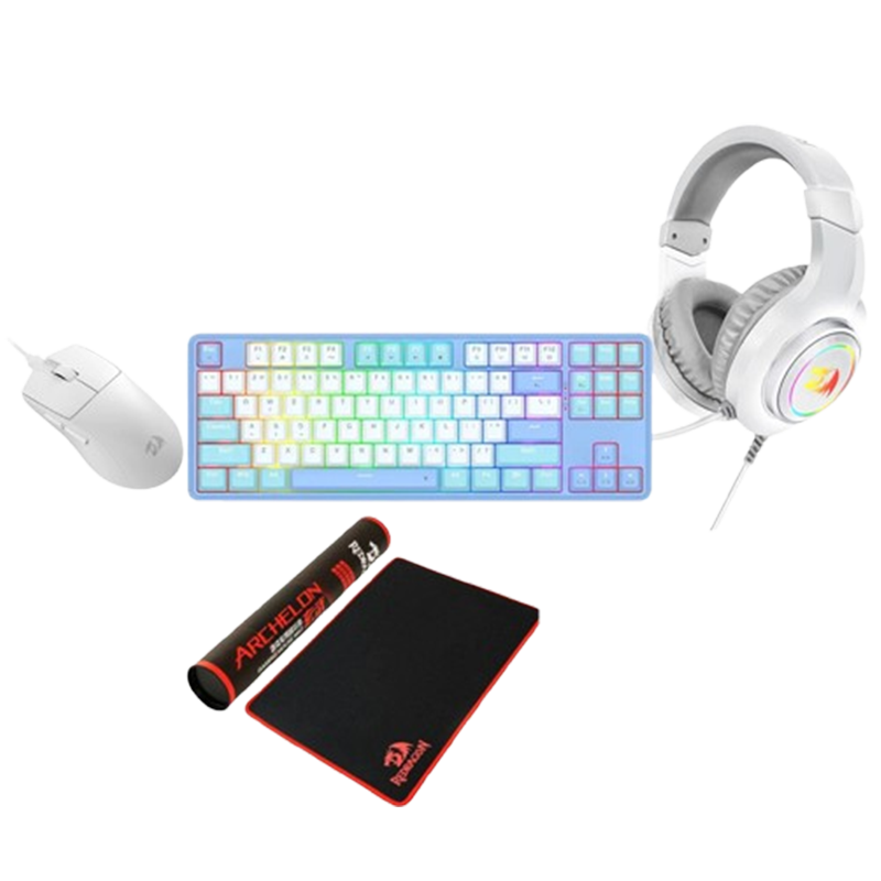 Pack Gamer 4En1 Micro Casque Gaming  + Clavier + Souris Gamer + Tapis Souris Gamer Redragon en Tunisie