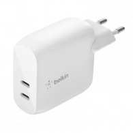 Chargeur Belkin BoostCharge USB-C 40W Blanc En Tunisie