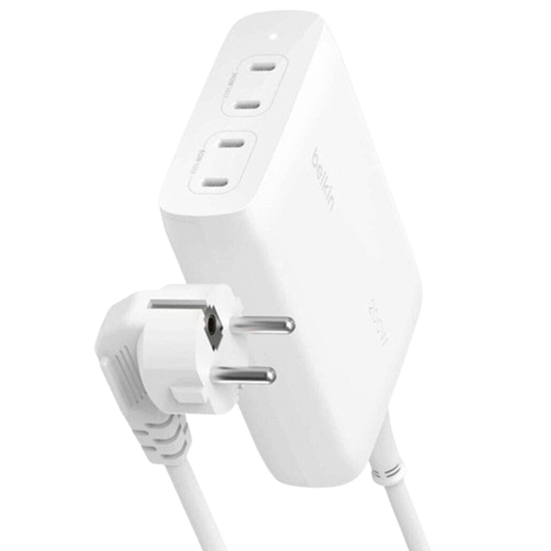 Chargeur Belkin BoostCharge Pro GaN USB-C 200W Blanc En Tunisie