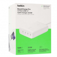 Chargeur Belkin BoostCharge Pro GaN USB-C 200W Blanc En Tunisie