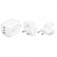 Chargeur Mural Belkin GaN 70W Blanc + Kit De Voyage En Tunisie