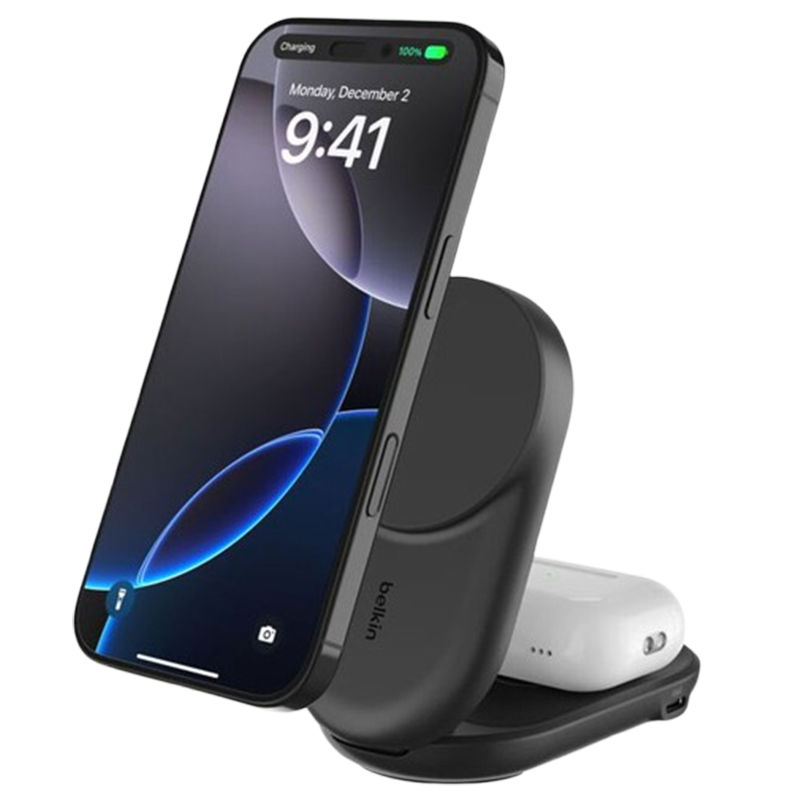 Support De Charge Pliable 2En1 Belkin Artemis QI2 25 W Noir En Tunisie
