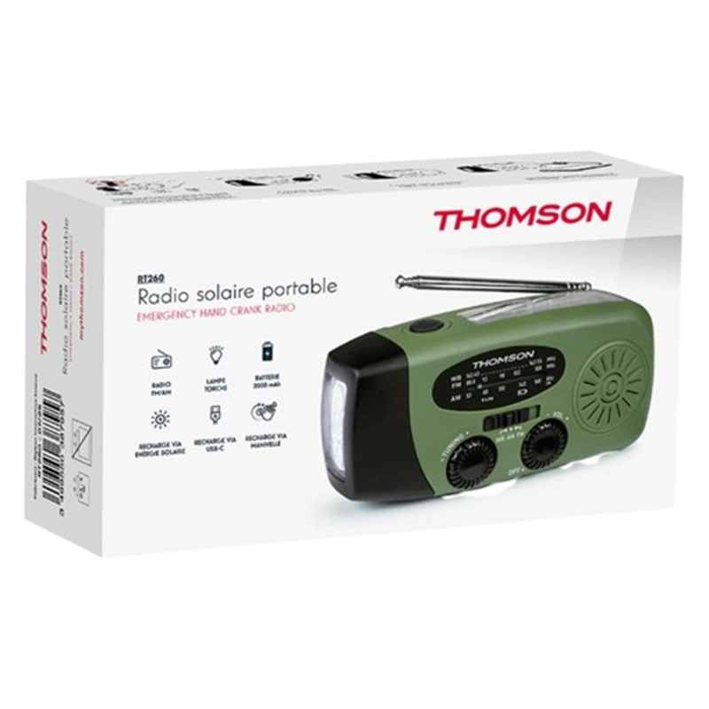 Radio Portable Thomson Solaire RT260 Vert En Tunisie