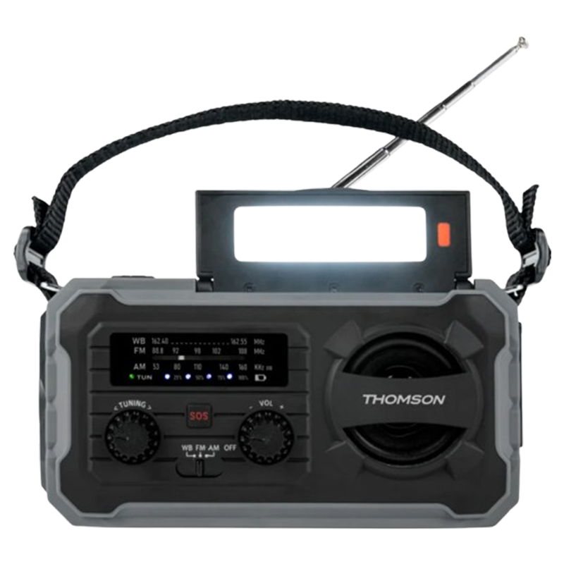 Radio Thomson Solaire D’urgence Longue Durée RT280 Gris En Tunisie