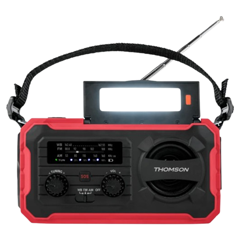 Radio Thomson Solaire D’urgence Longue Durée RT280 Rouge En Tunisie