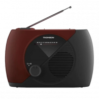 Radio FM Portable Thomson RT353 Rouge & Noir En Tunisie
