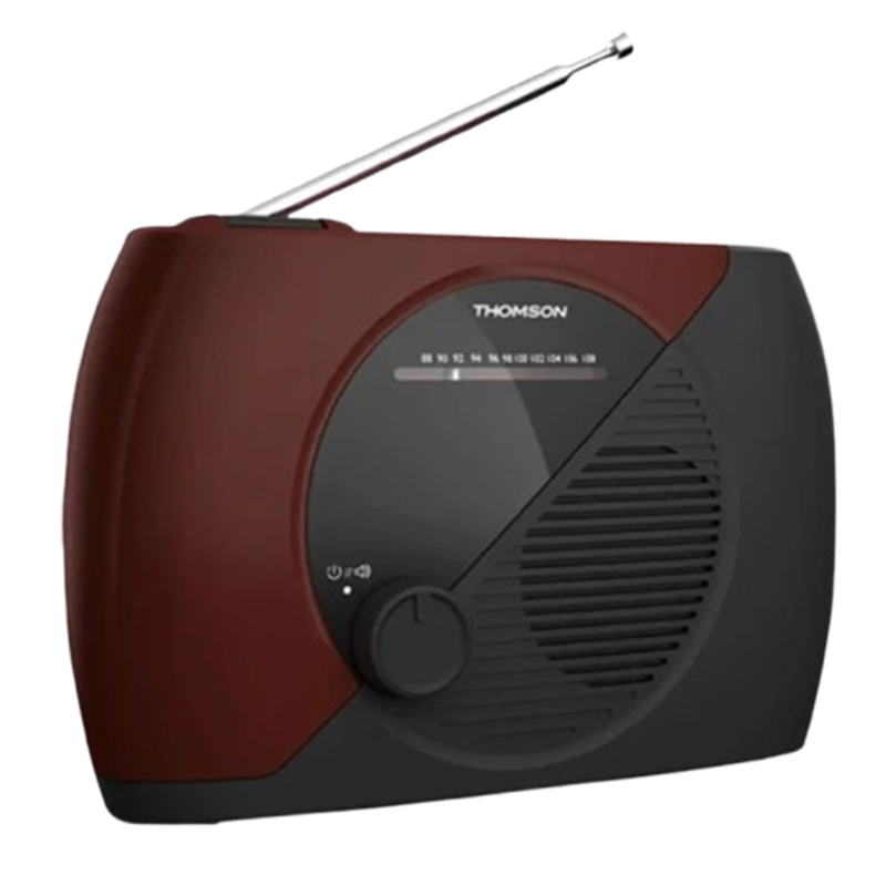 Radio FM Portable Thomson RT353 Rouge & Noir En Tunisie