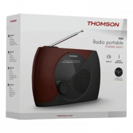 Radio FM Portable Thomson RT353 Rouge & Noir En Tunisie