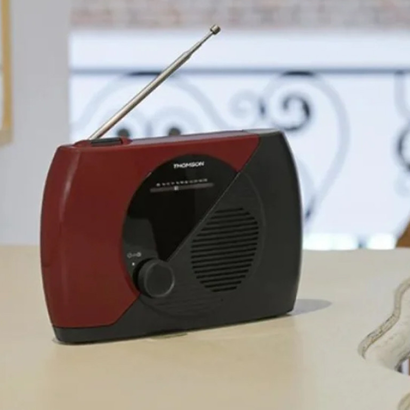 Radio FM Portable Thomson RT353 Rouge & Noir En Tunisie