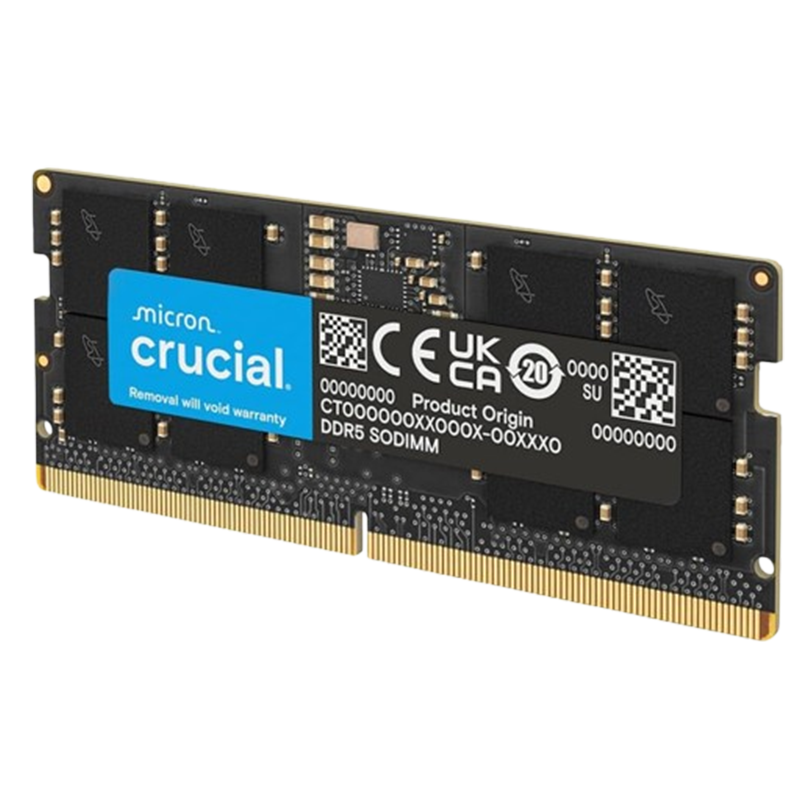 Barrette Mémoire Crucial 64Go DDR5 5600MHz SO-DIMM En Tunisie