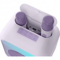 Enceinte Karaoke Sans Fil Bigben PARTYBTKML avec 2 Micros Violet en Tunisie