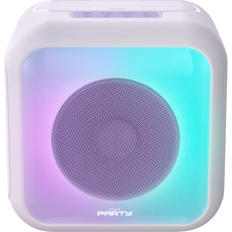 Enceinte Karaoke Sans Fil Bigben PARTYBTKML avec 2 Micros Violet en Tunisie