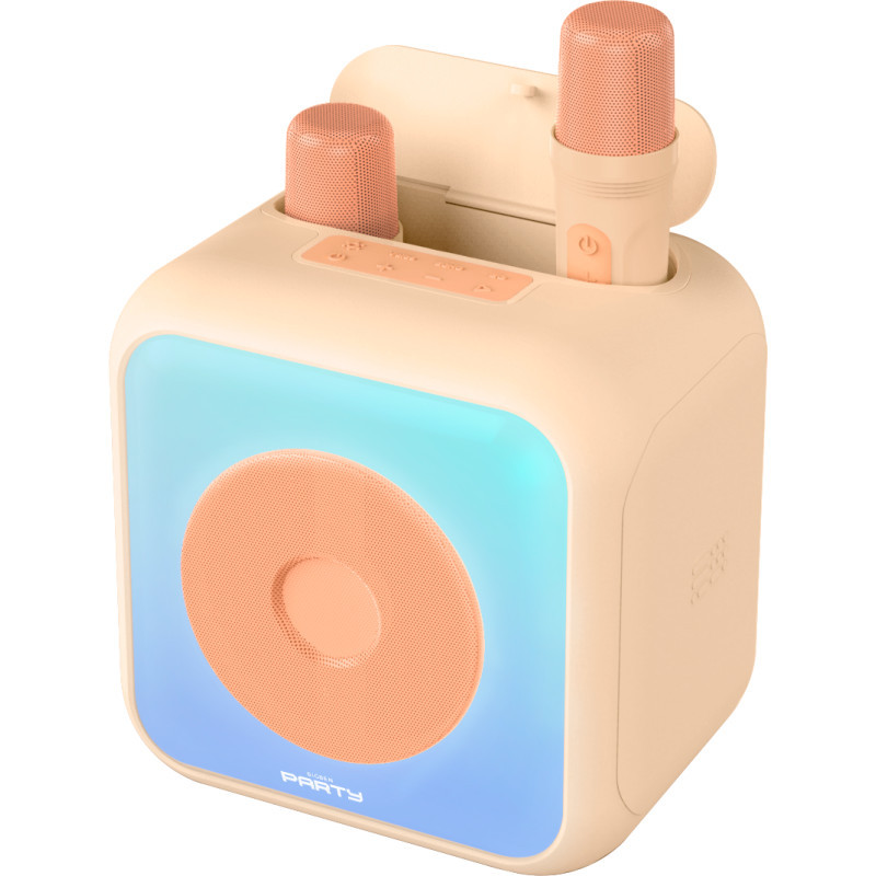 Enceinte Karaoke Sans Fil Bigben PARTYBTKML avec 2 Micros Orange en Tunisie