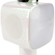 Micro Sans Fil Karaoké & Enceinte Party Bigben PARTYBTMIC2WH 15 W Blanc en Tunisie