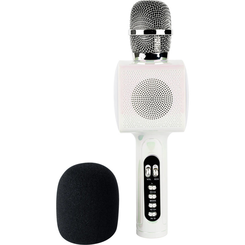 Micro Sans Fil Karaoké & Enceinte Party Bigben PARTYBTMIC2WH 15 W Blanc en Tunisie