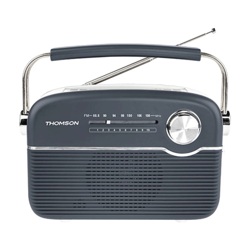 Radio Bluetooth À Recharge Solaire Thomson RTS450BTG Gris en Tunisie