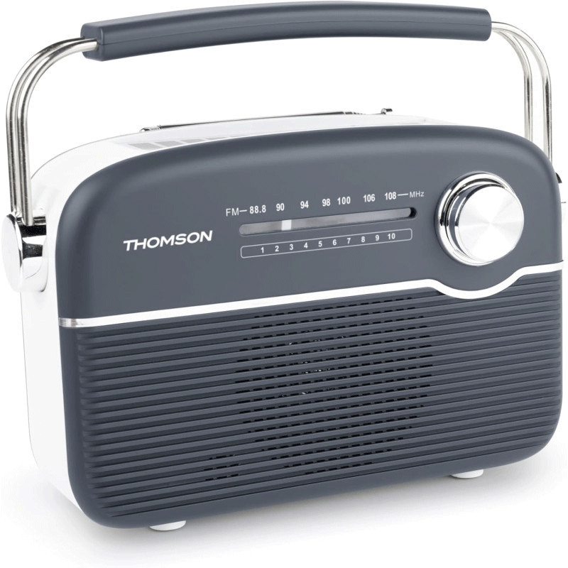 Radio Bluetooth À Recharge Solaire Thomson RTS450BTG Gris en Tunisie