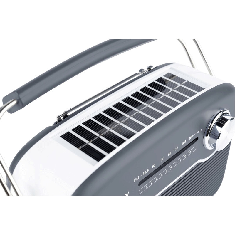 Radio Bluetooth À Recharge Solaire Thomson RTS450BTG Gris en Tunisie