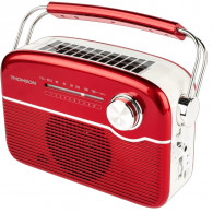 Radio Bluetooth À Recharge Solaire Thomson RTS450BTR Rouge en Tunisie