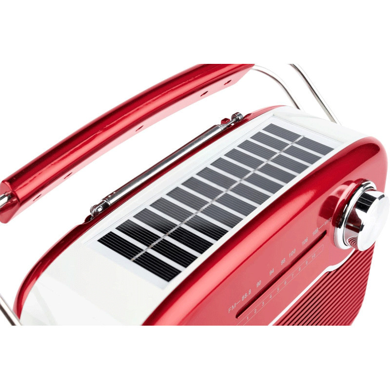 Radio Bluetooth À Recharge Solaire Thomson RTS450BTR Rouge en Tunisie
