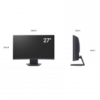 Ecran Gaming Incurvé LG 27GS60QC  27'' QHD 180Hz VA Noir En Tunisie