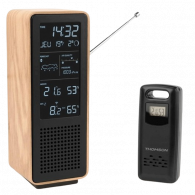 Haut Parleur Bluetooth Et Station Météo Thomson WS102TBK Noir