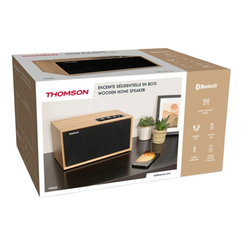 Haut Parleur Bluetooth Thomson WS502 Bois en Tunisie
