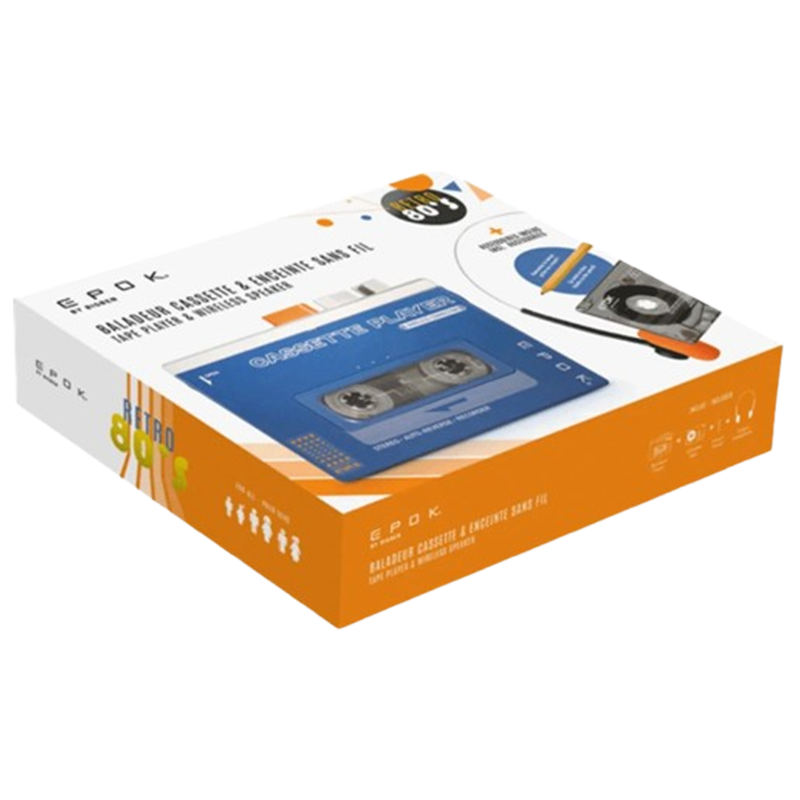 Baladeur Cassette Bluetooth Bigben Bttapebl Epok Bleu en Tunisie