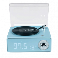Enceinte rétro Bluetooth Bigben Bttdminidg Epok Bleu Ciel