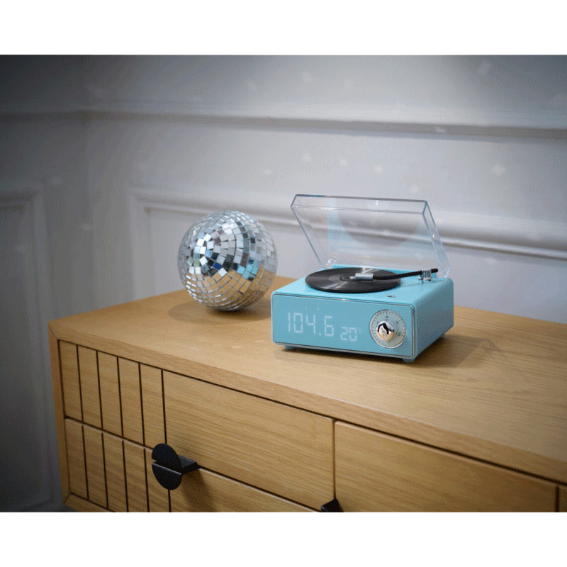 Enceinte rétro Bluetooth Bigben Bttdminidg Epok Bleu Ciel en Tunisie