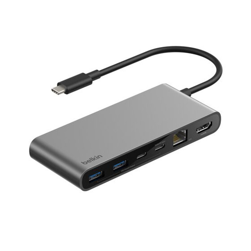 Hub USB Belkin 8 Ports USB-C Gris en Tunisie
