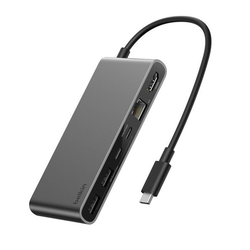 Hub USB Belkin 8 Ports USB-C Gris en Tunisie