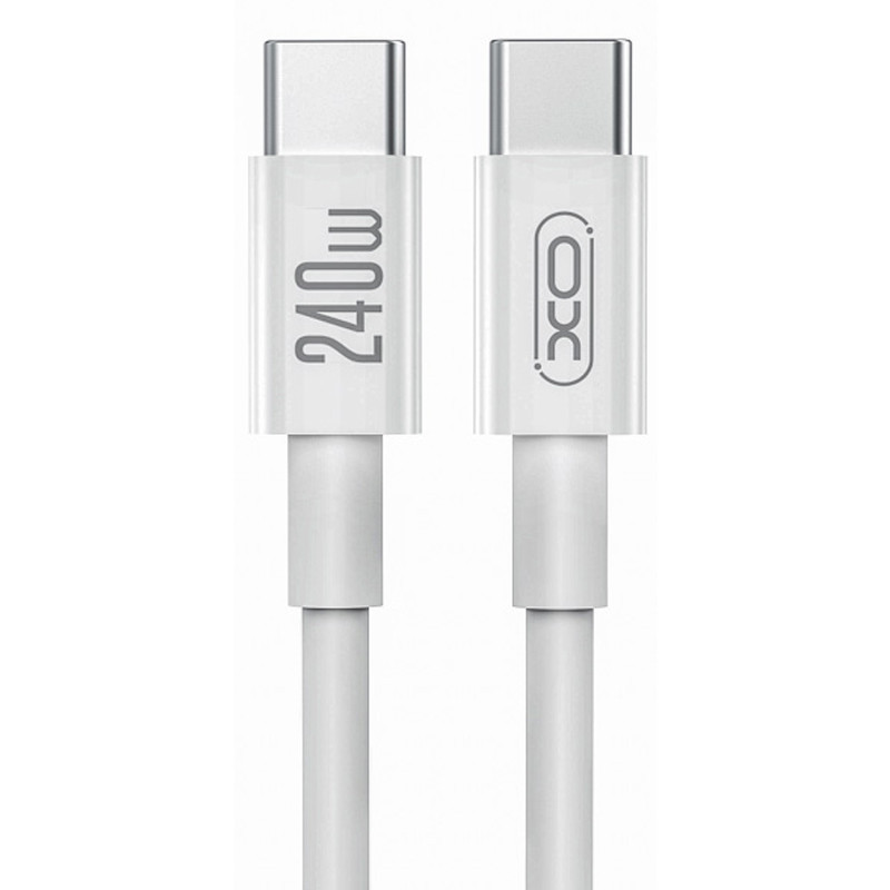 Câble Chargeur XO NB-Q298 Type-C Vers Type-C Blanc en Tunisie