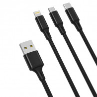 Câble Chargeur XO NB173 3En1 Noir en Tunisie