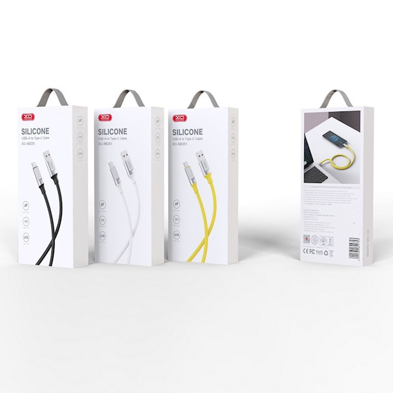 Câble Chargeur XO NB251 Type-C Blanc en Tunisie