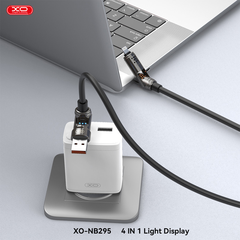 Câble Chargeur XO NB295 4En1 Noir en Tunisie