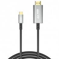 Adaptateur XO GB019 Type-C Vers HDMI 4K Gris en Tunisie
