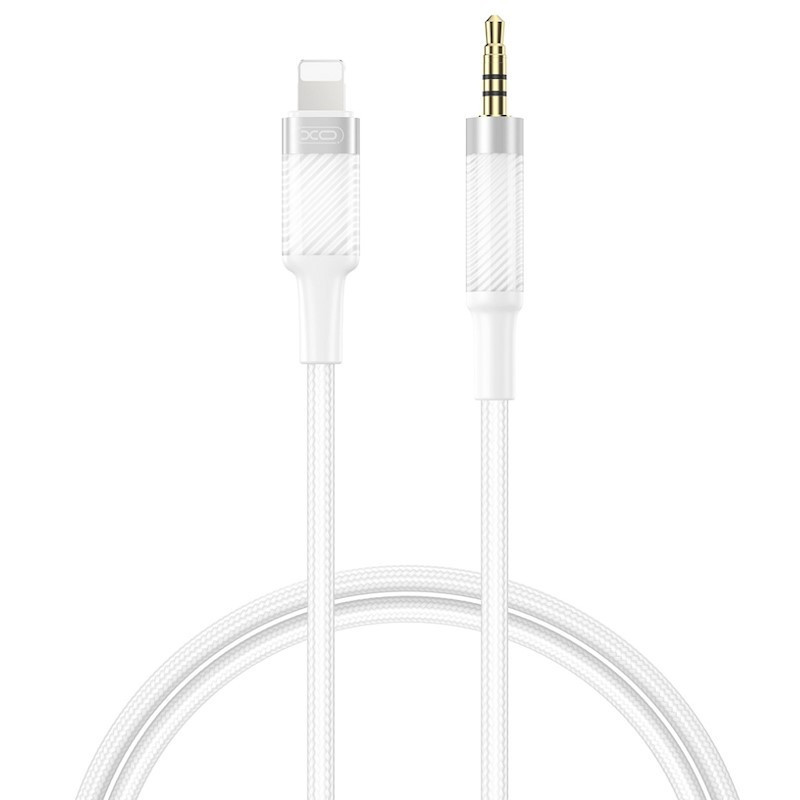 Câble Audio XO NB-R279A Lightning Vers Jack Male Blanc en Tunisie