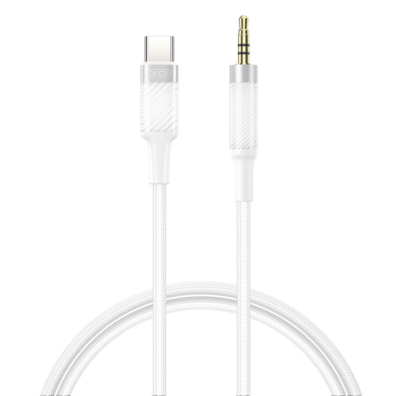 Câble Audio XO NB-R279A Type-C Vers Jack Male Blanc en Tunisie
