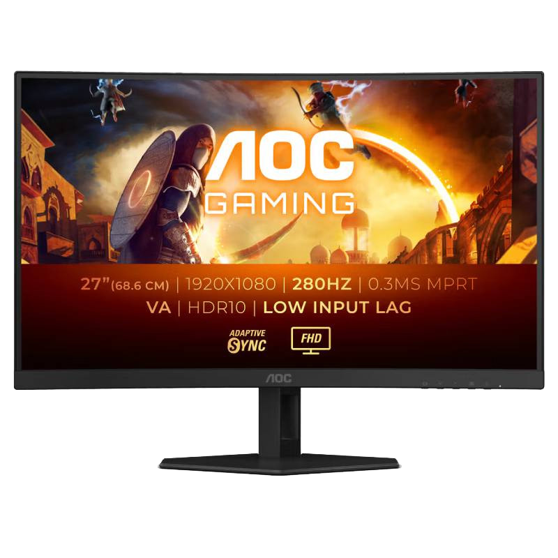 Ecran Gaming AOC Incurvé C27G4ZXE 27" FHD 280Hz VA Noir En Tunisie
