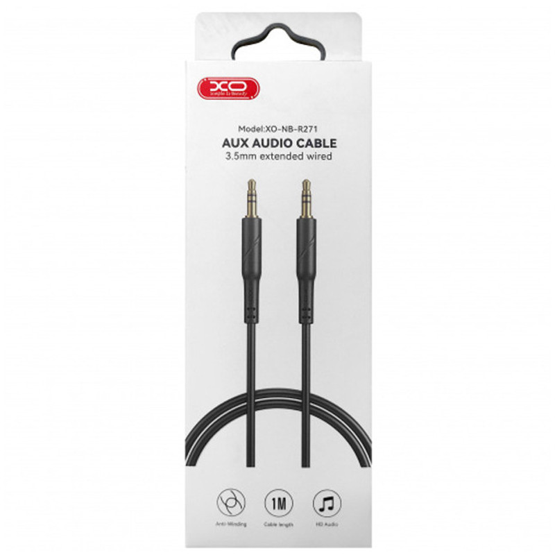 Câble Audio XO NB-R271  Jack Male Vers Jack Male Noir en Tunisie