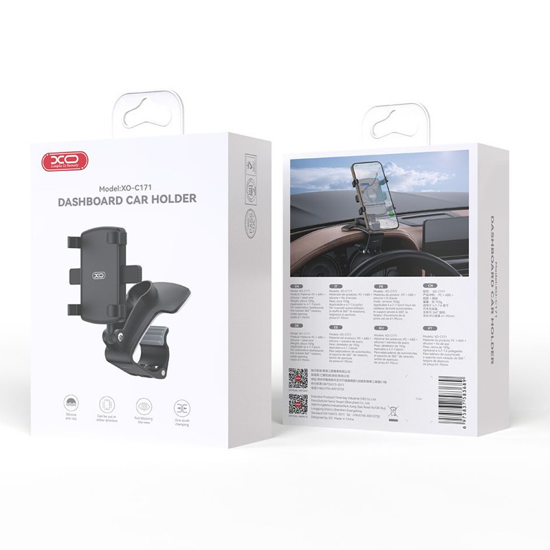 Support Voiture XO C171 Pour Smartphone Noir en Tunisie